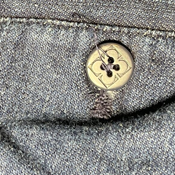 Liz Claiborne Womens Denim Jackie Wide-Leg Pants Size 14W Made In China - Picture 12 of 16